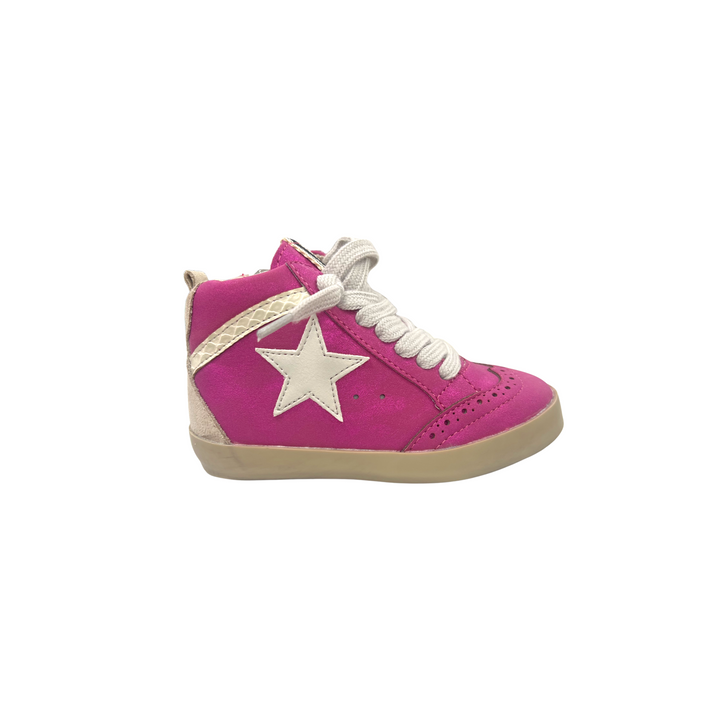 Paulina Toddler Bright Pink Mid Top