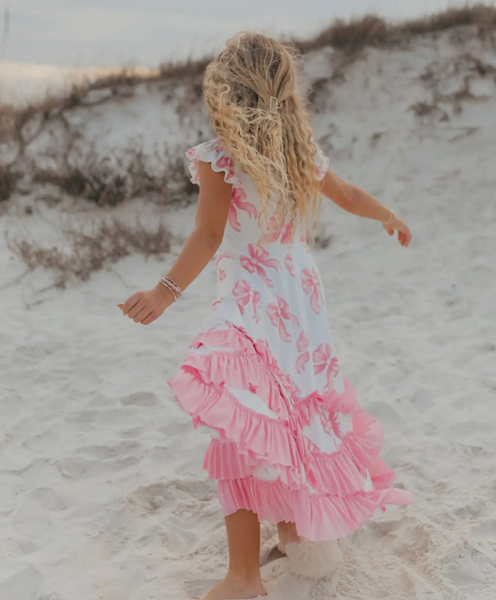 Bella Bow Ruffles Twirl Dress