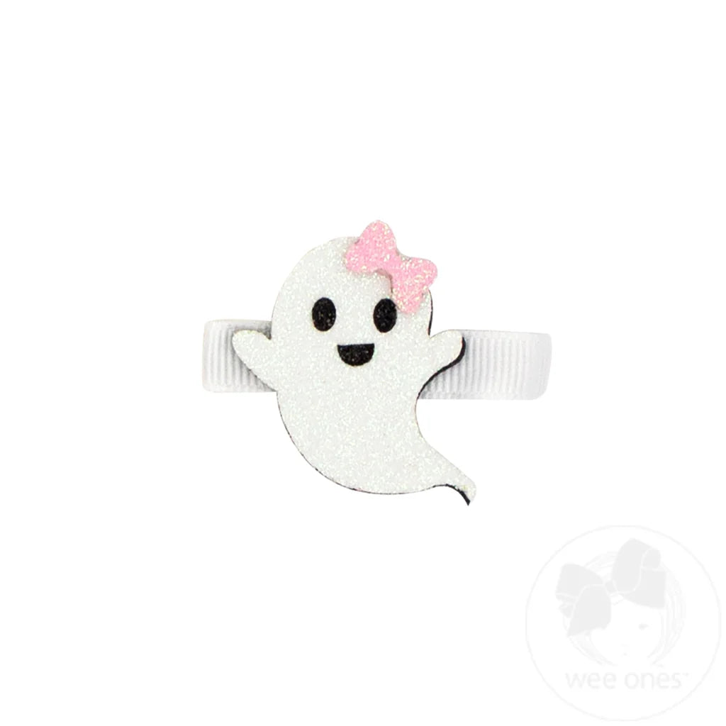 Halloween Glitter Ghost Hair Clip