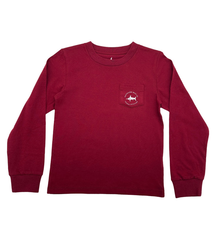 Boys Long Sleeve Deer Head Graphic Tee