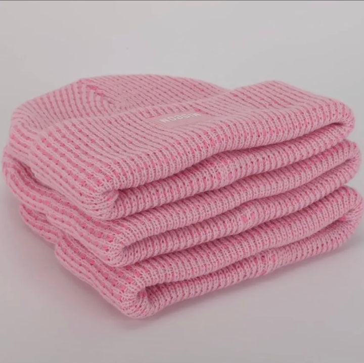 Pink Warmhug Waffle Beanie: Infant Small