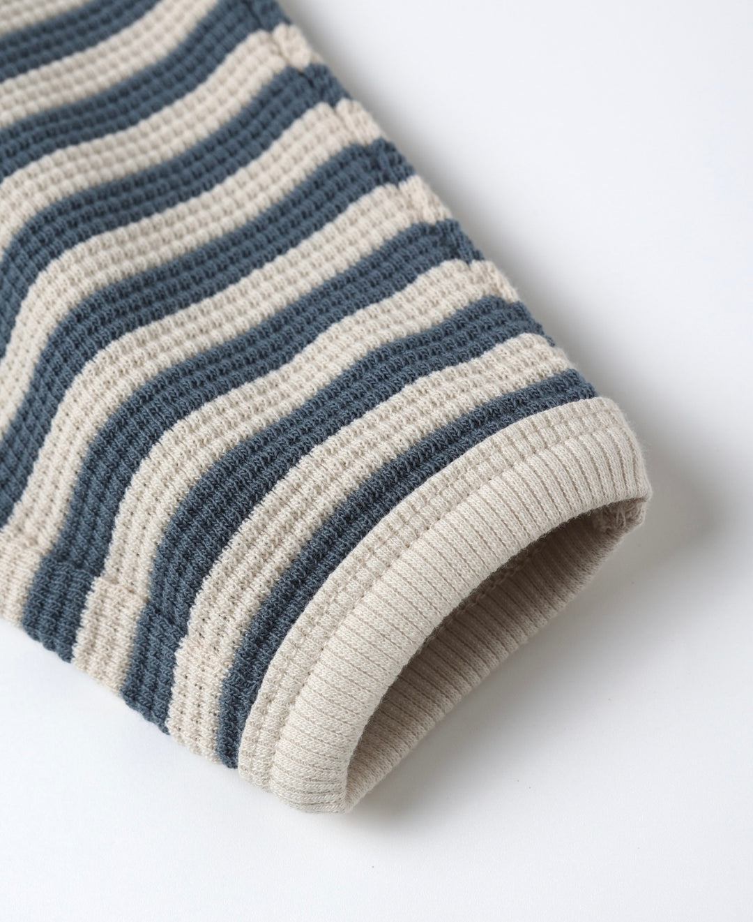 Baby Boys Waffle Slouch Set | Ocean Stripe