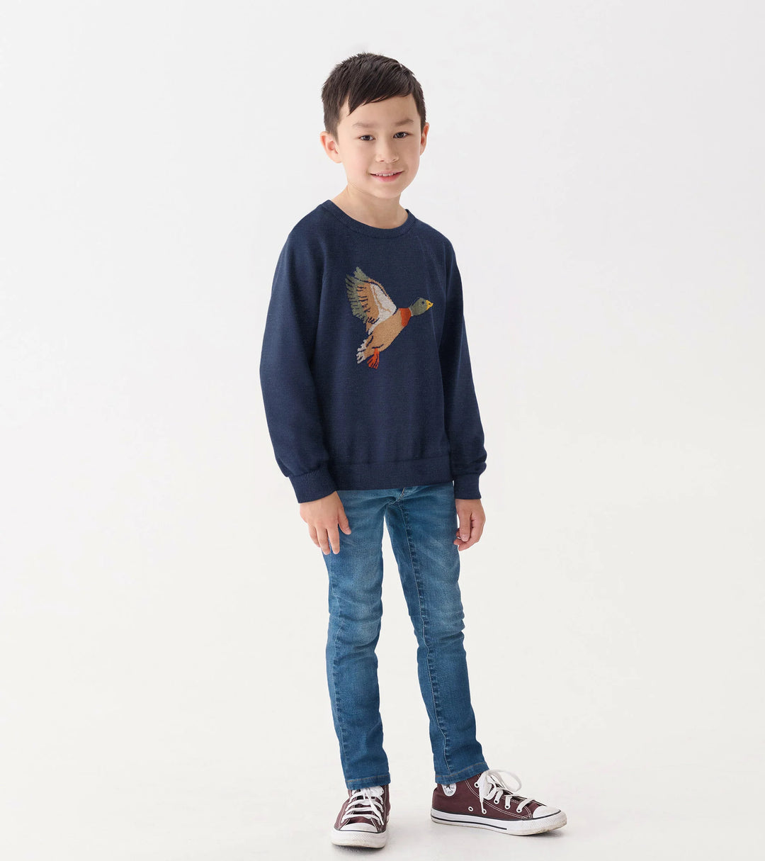 Boys Duck Crew Neck Sweater