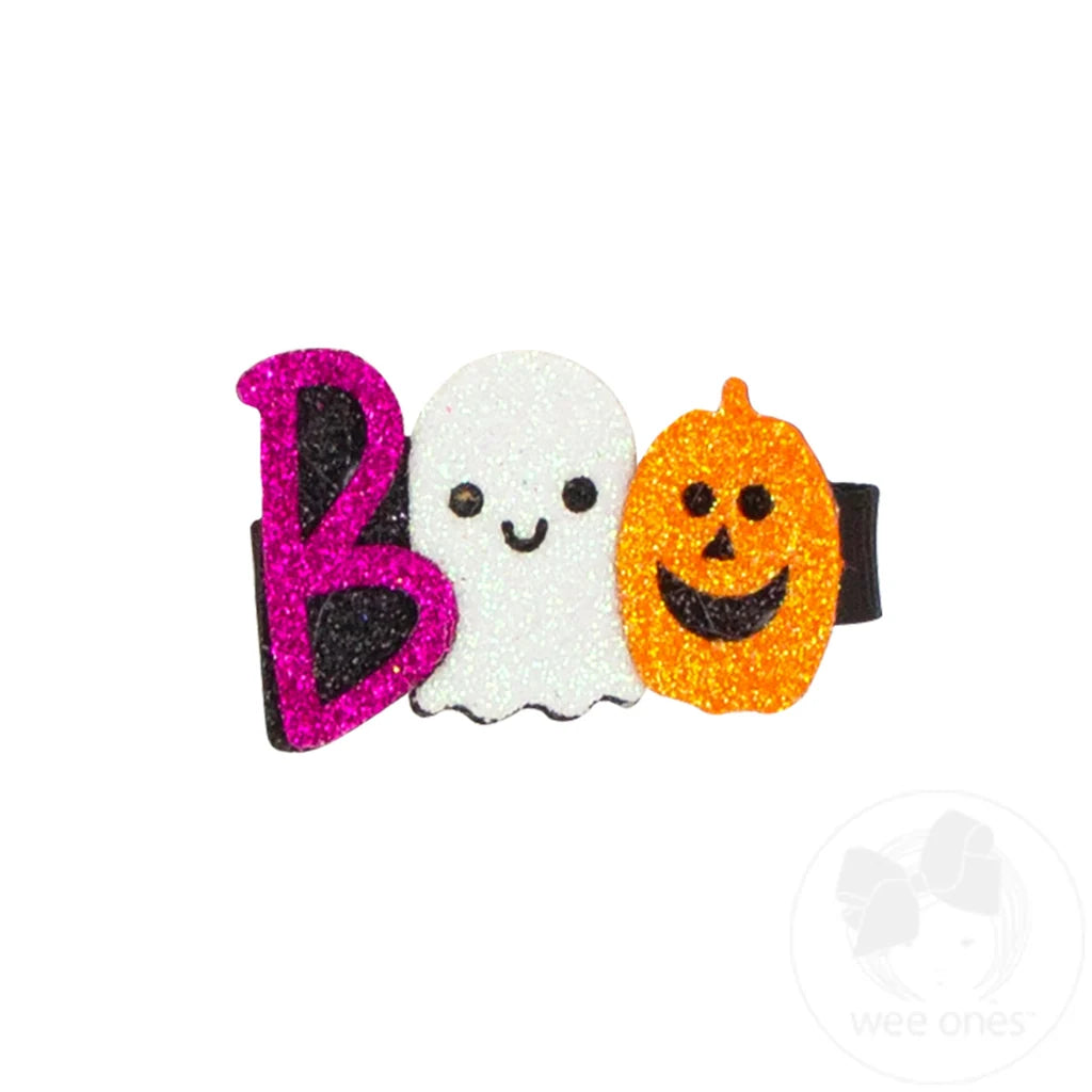 Halloween Glitter BOO Hair Clip