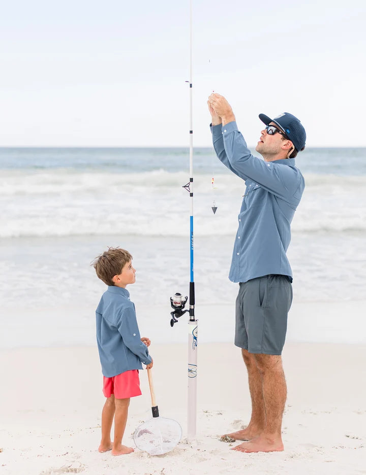 Boys Reeltech Fishing Shirt | Dusk Blue