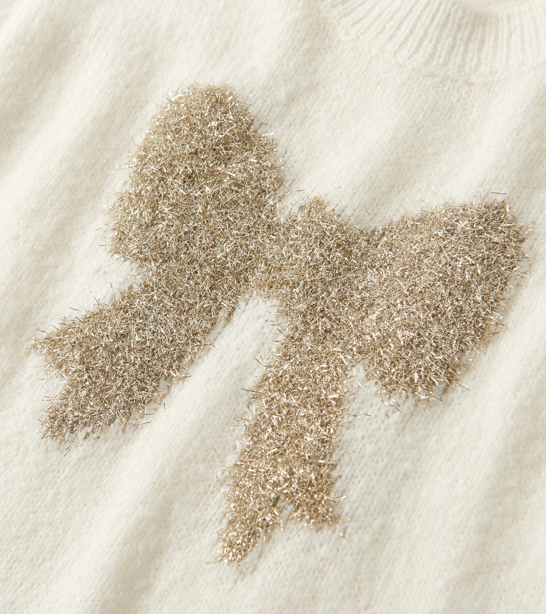 Girls Gold Bow Everywhere Sweater Vest | Cami Lace