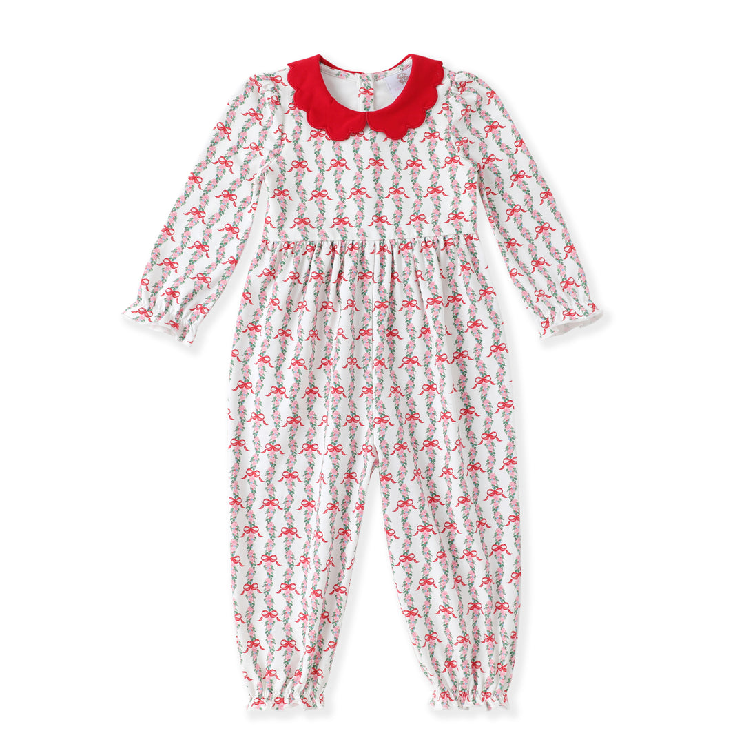 Holiday Bow Proper Romper