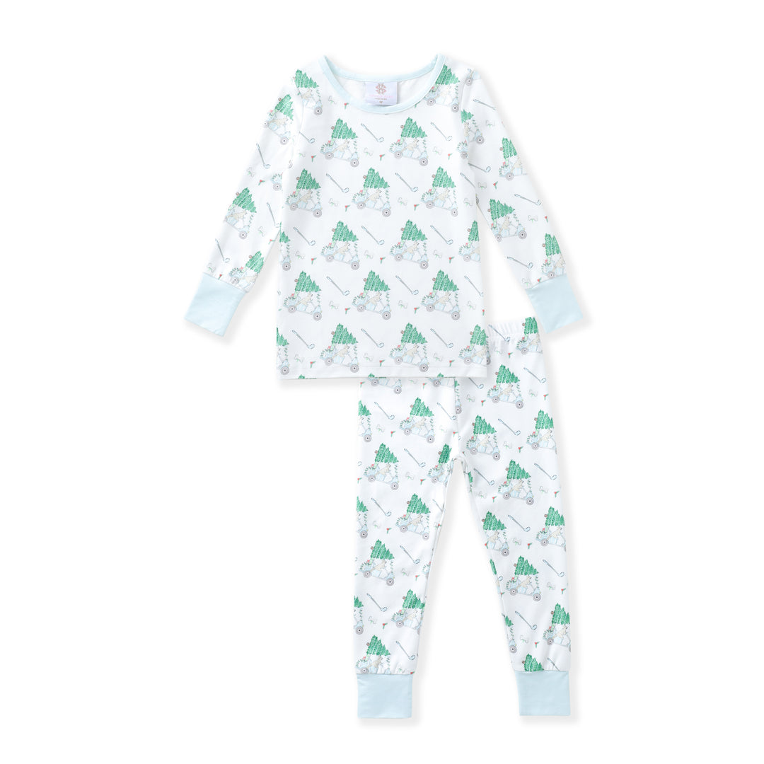 Golf Cart w/ Tree Butterknit Pajama Set