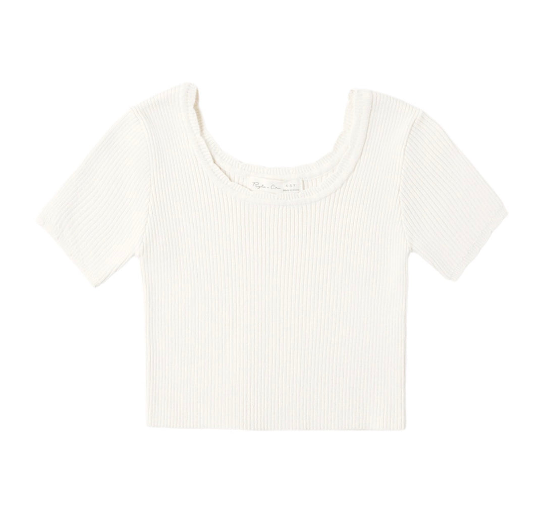 Scallop Tee | Natural