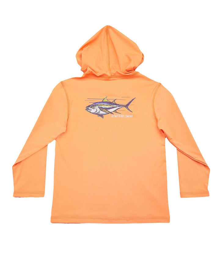Performance Hoodie | Coral Tuna