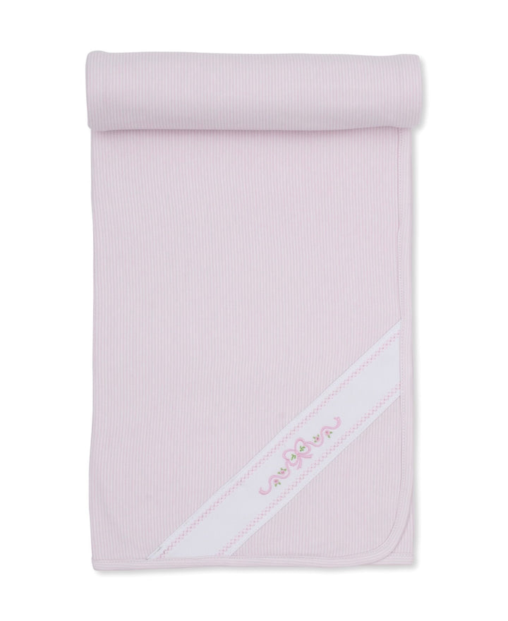 Girls Blanket | Classic Treasures Bow Pink