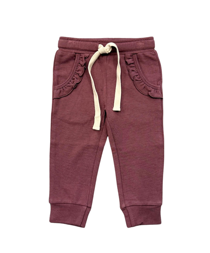 Baby and Toddler Girls Joggers - Rose Brown