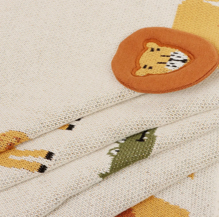Savannah - 3D Jacquard Sweater Knit Baby Blankets (Organic Cotton) Size:One Size