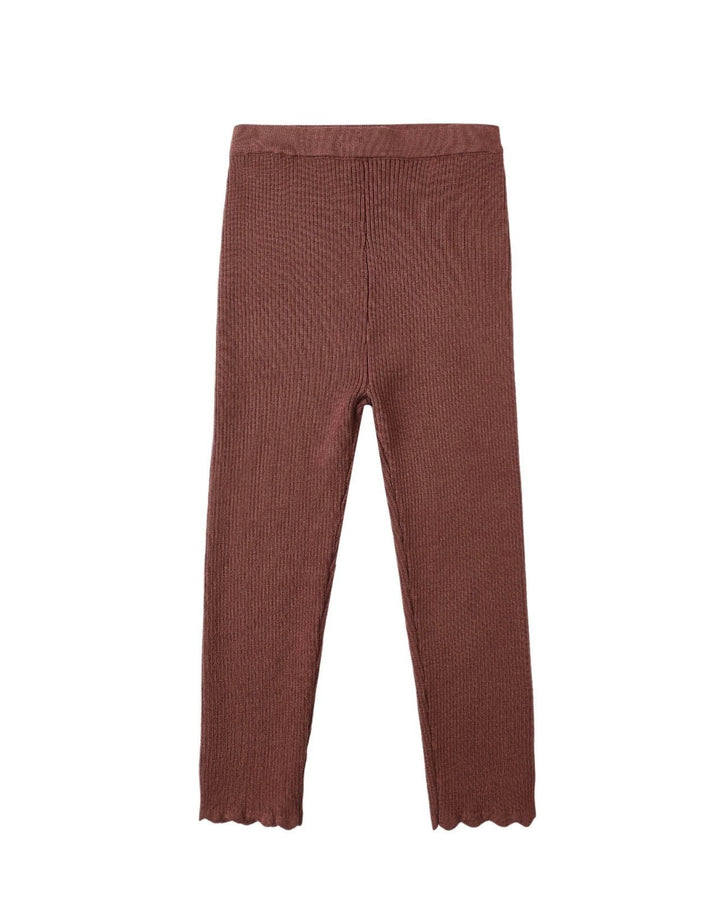 Legging | Burgundy: 12-18M