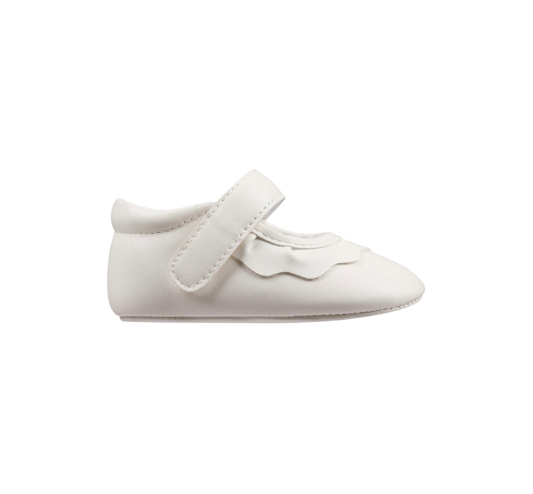 Amina Baby Crib Shoe | White