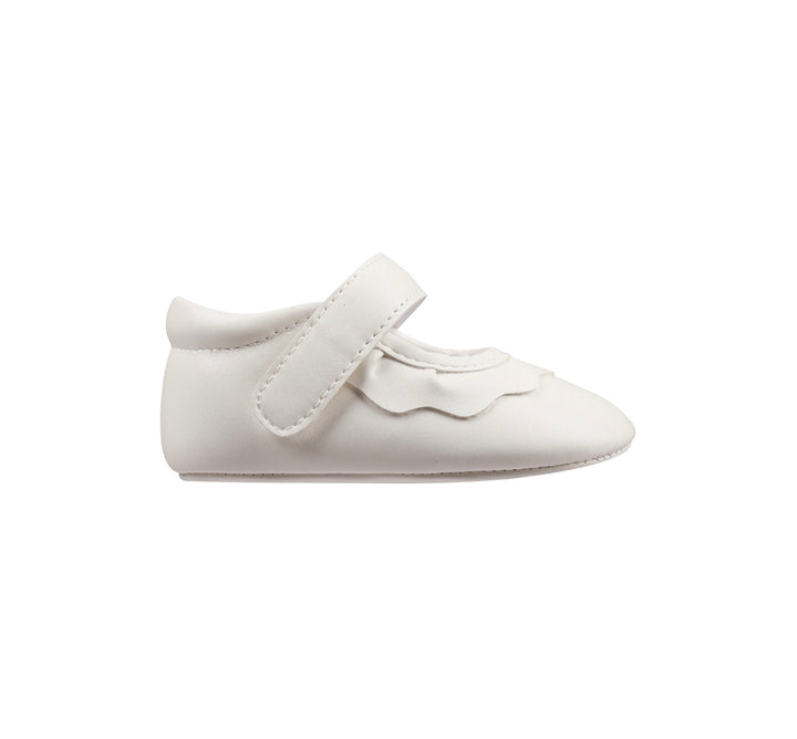 Amina Baby Crib Shoe | White