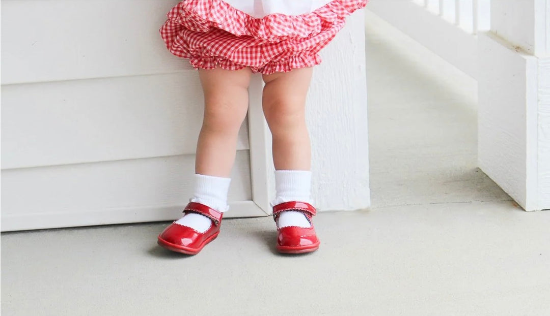 Cara - Scalloped Mary Jane Patent Red