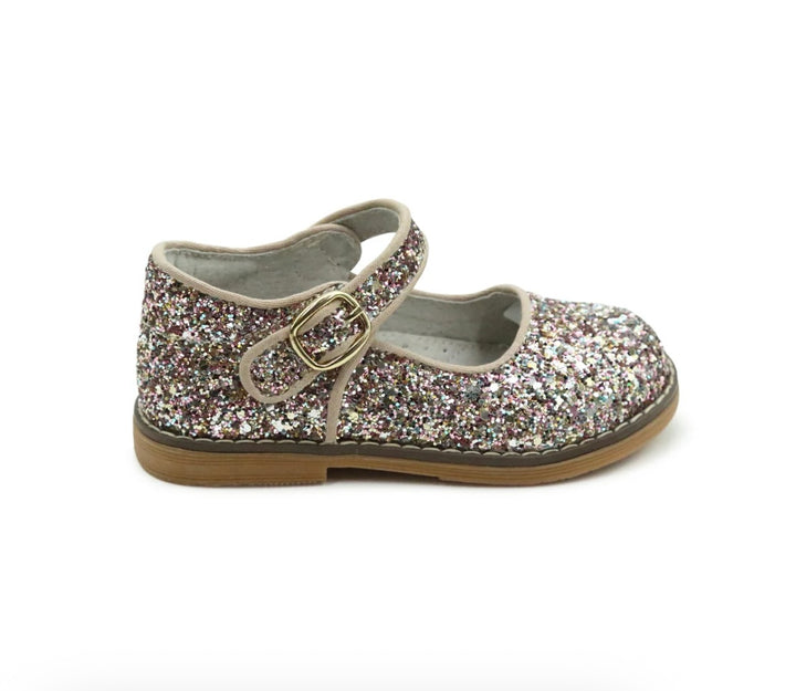 Natasha Glitter Mary Jane - Glitter Multi Pink