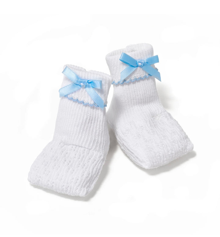 Booties w/ Bow | Red/Blue/Lavender/Pink