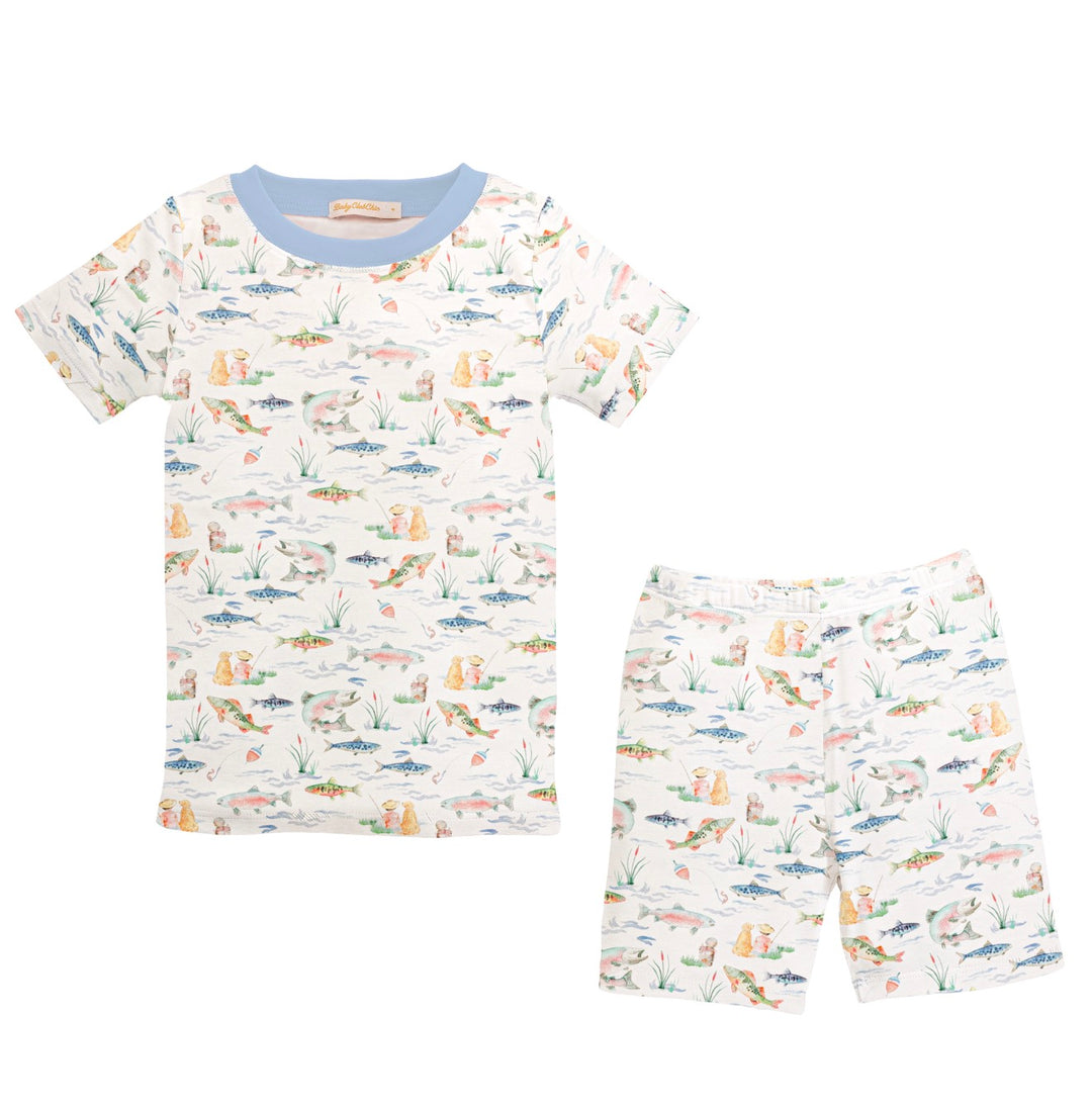 Gone Fishing Short Kid Set