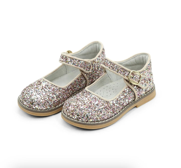Natasha Glitter Mary Jane - Glitter Multi Pink