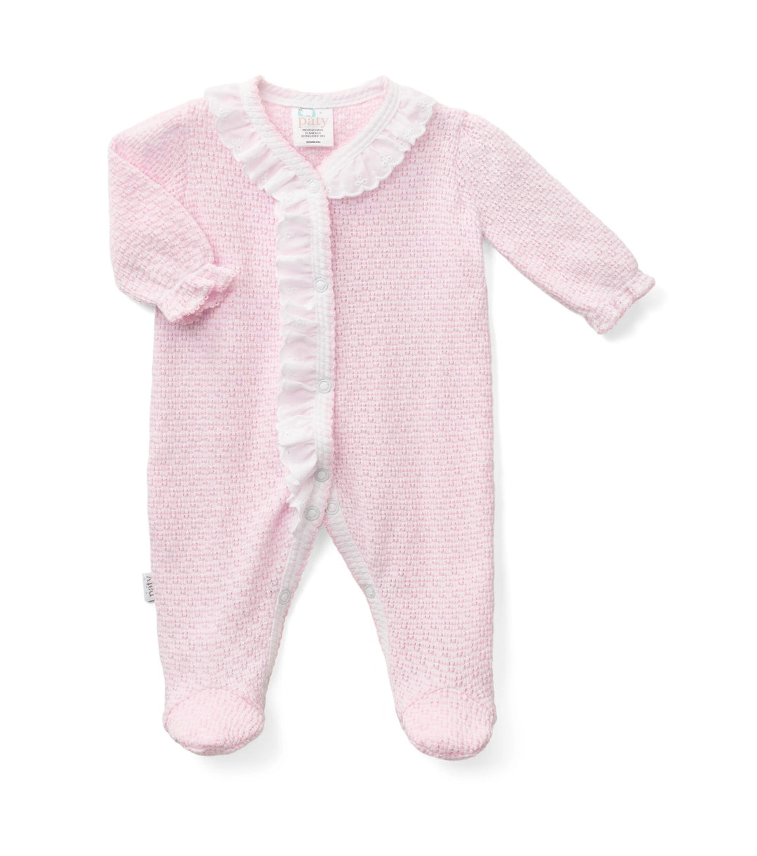 Knit Footie w/ Eyelet Trim