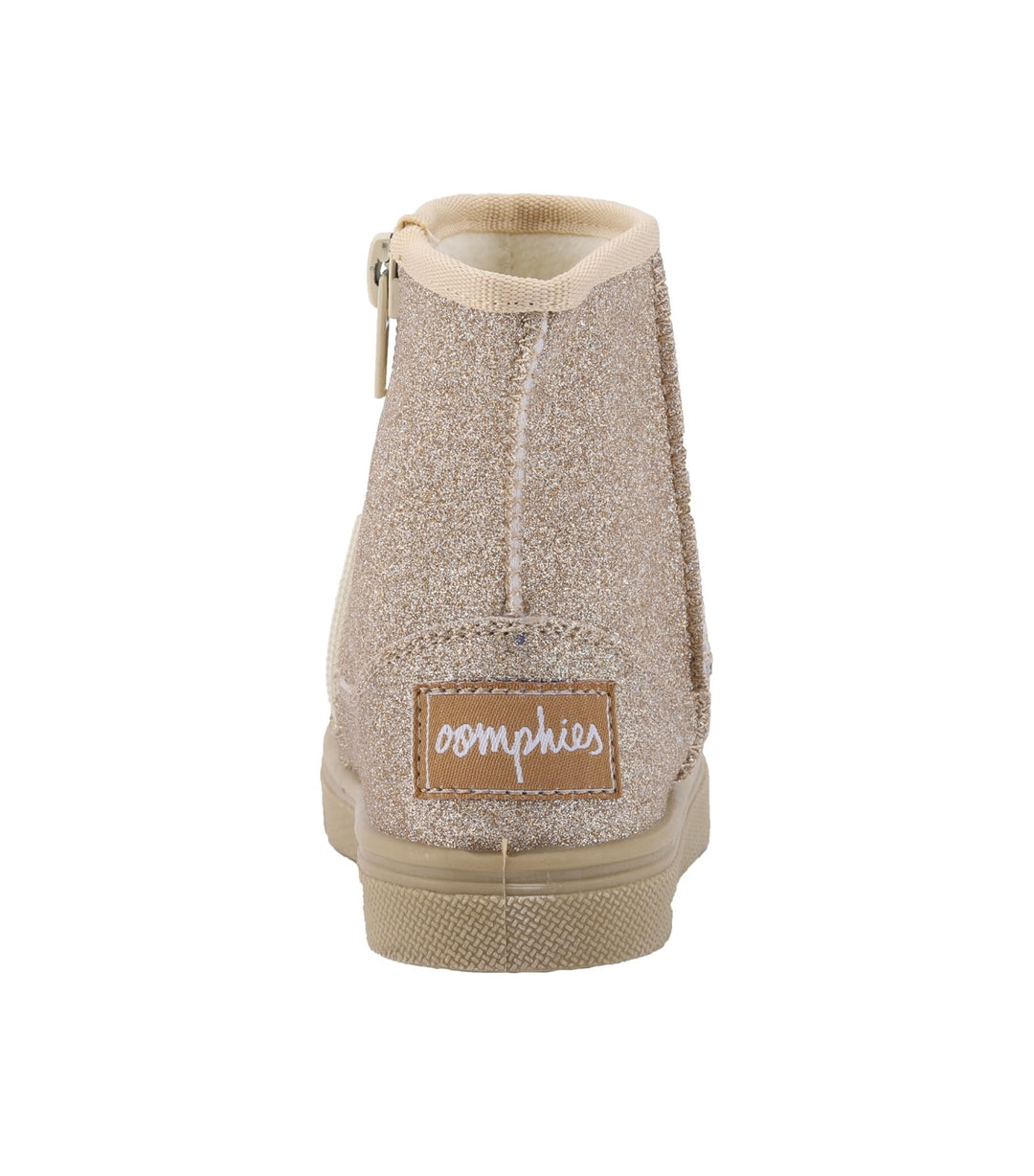 Frost Boot Girls Zip Up Boot | Gold Glitter