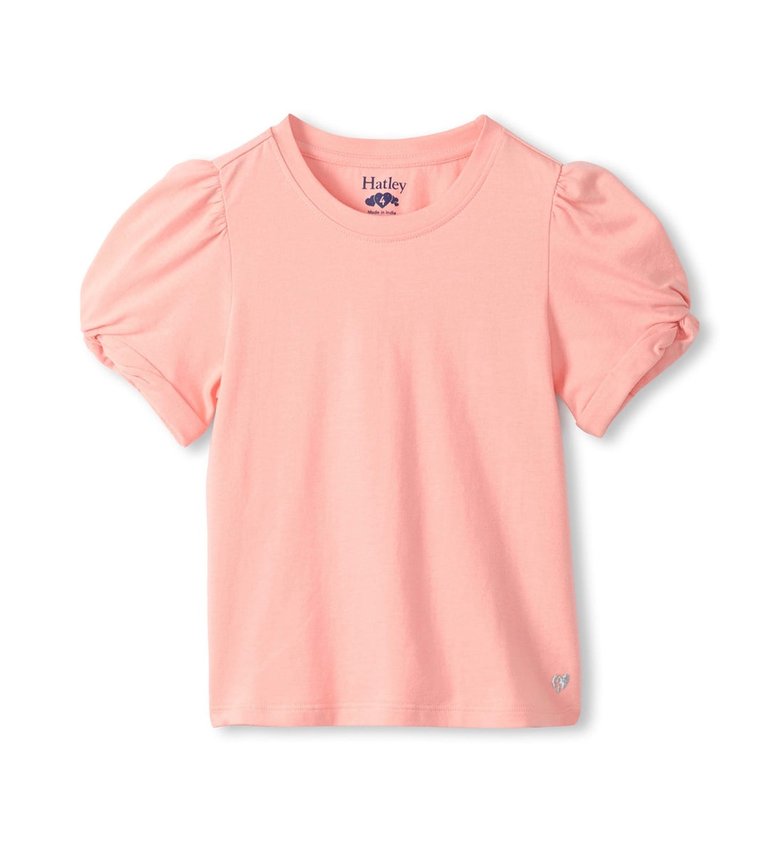 Apricot Blush Twisted Sleeve Tee