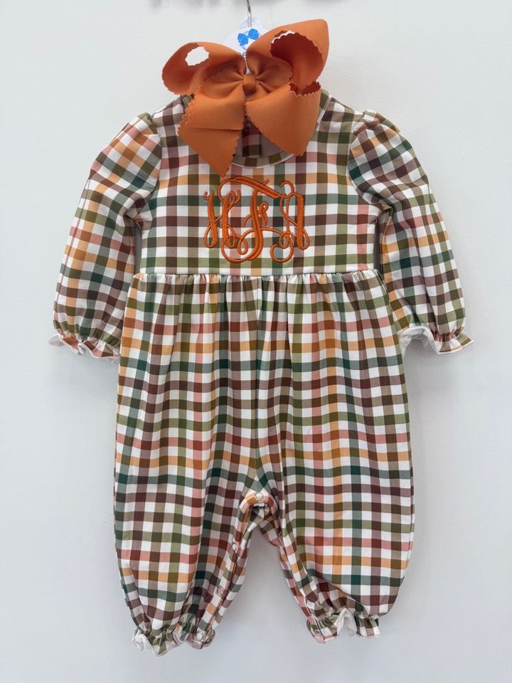Plaid Romper