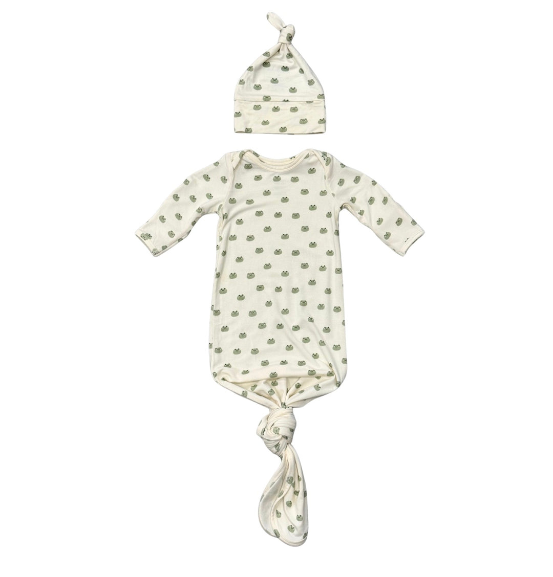 Knotted Infant Sleeper Set | Miniature Frogs