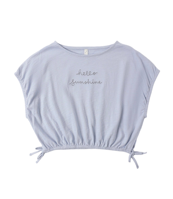 Cropped Cinch Tee | Hello Sunshine