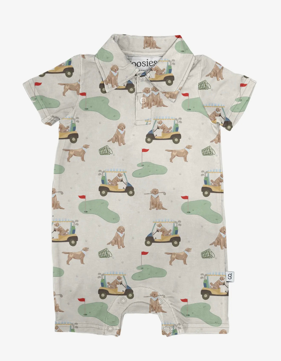 Barks & Birdies Polo Romper