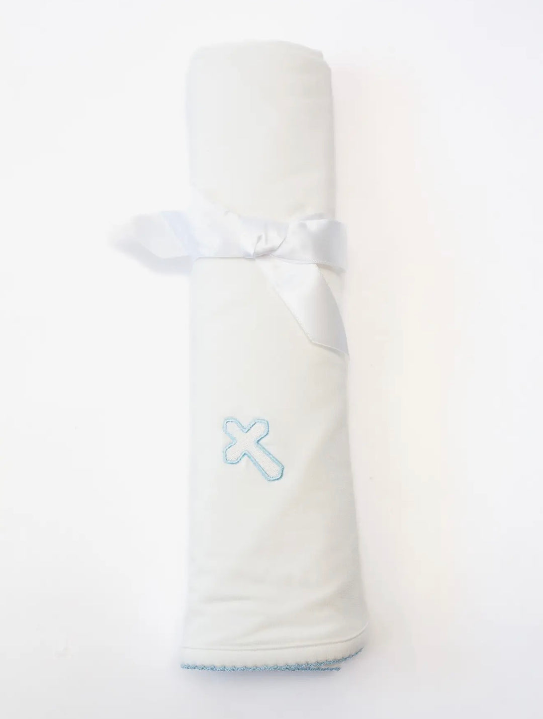 Blue Cross Eastern/Baptism/Christian Embroidered Blanket