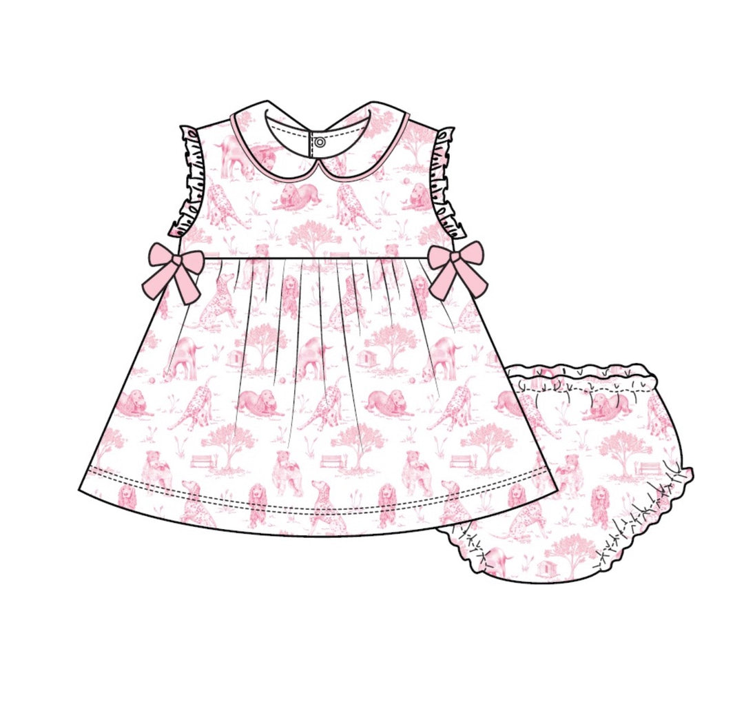 Barking Bliss | Pink Dress w/ Bows