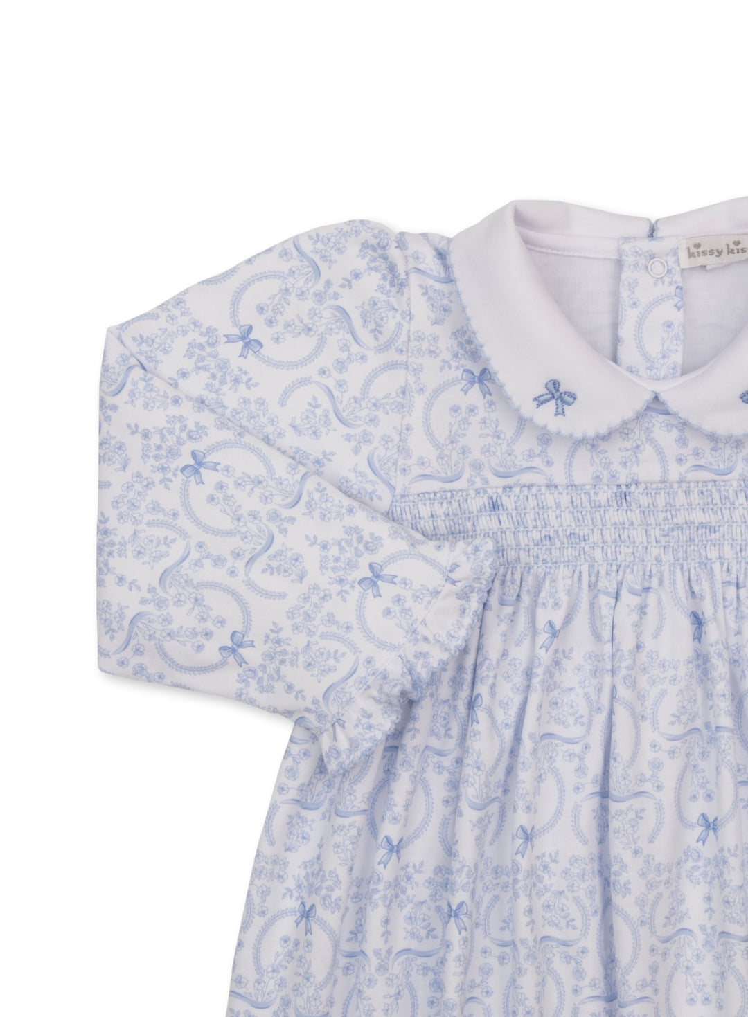 Girls Smocked Dress | Delicate Blooming Bows