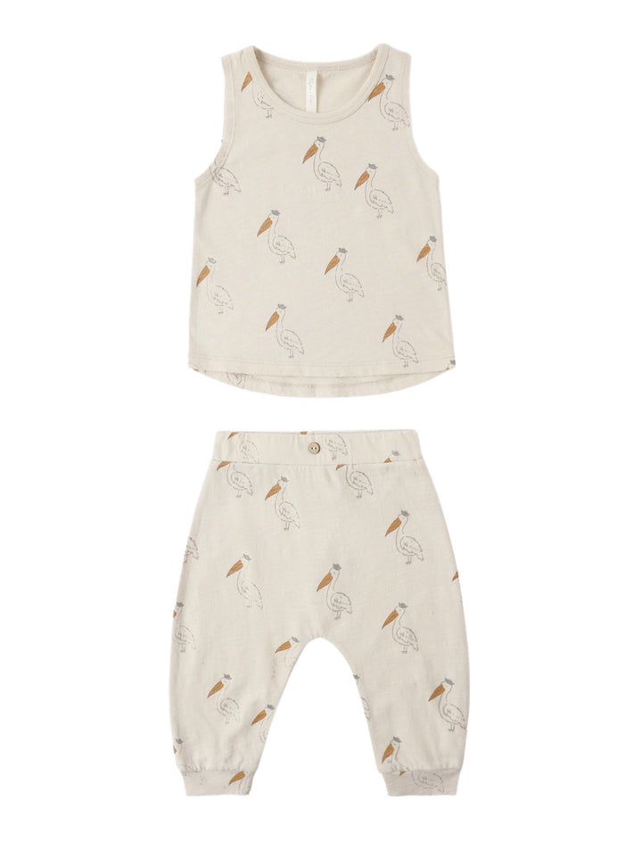 Tank + Slouch Pant Set | Pelican