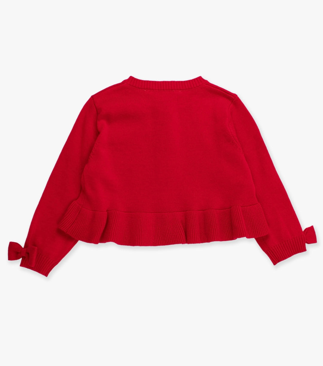 Red Sweater Knit Peplum