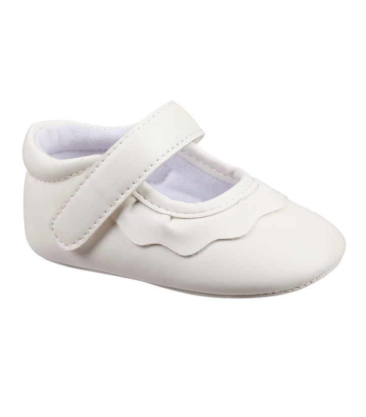 Amina Baby Crib Shoe | White