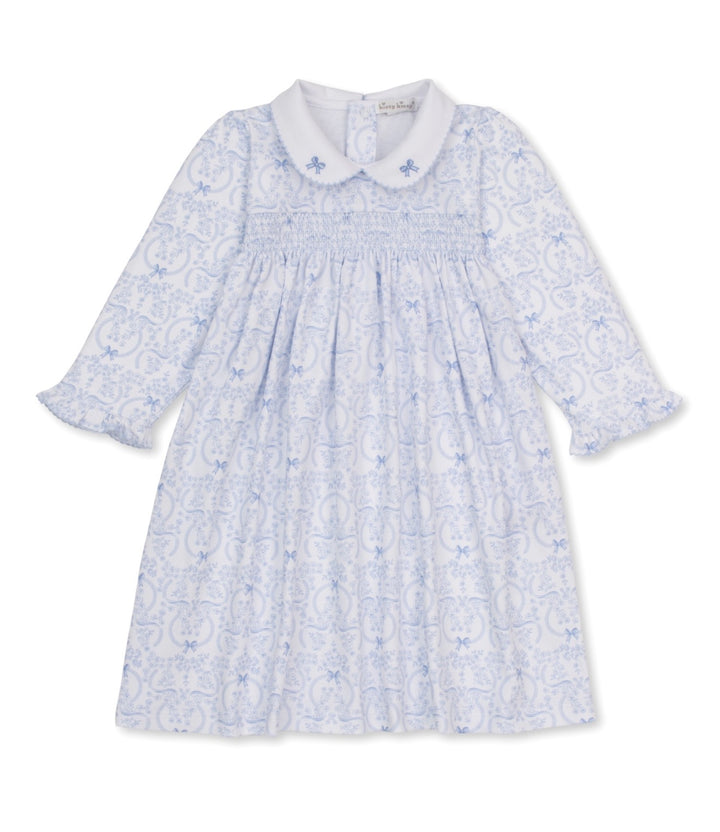 Girls Smocked Dress | Delicate Blooming Bows