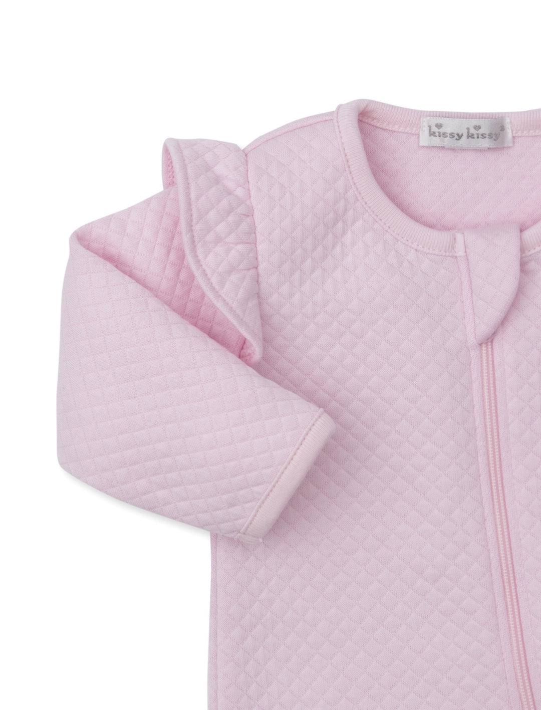 Billowy Bows Jacquard Footie w/ Zip