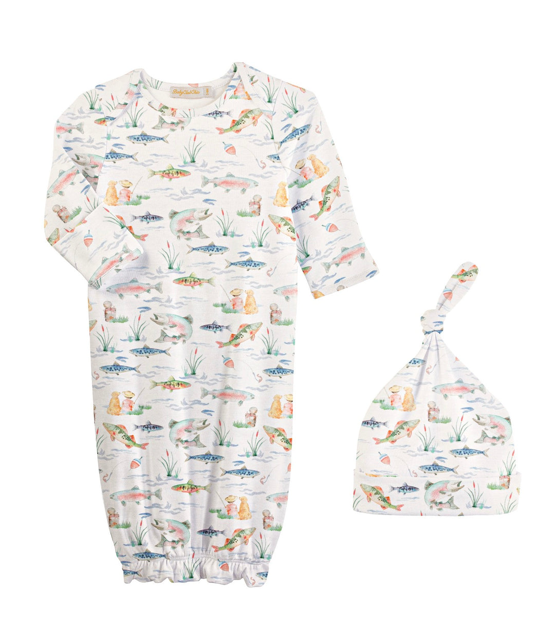 Gone Fishing Gown & Hat Set