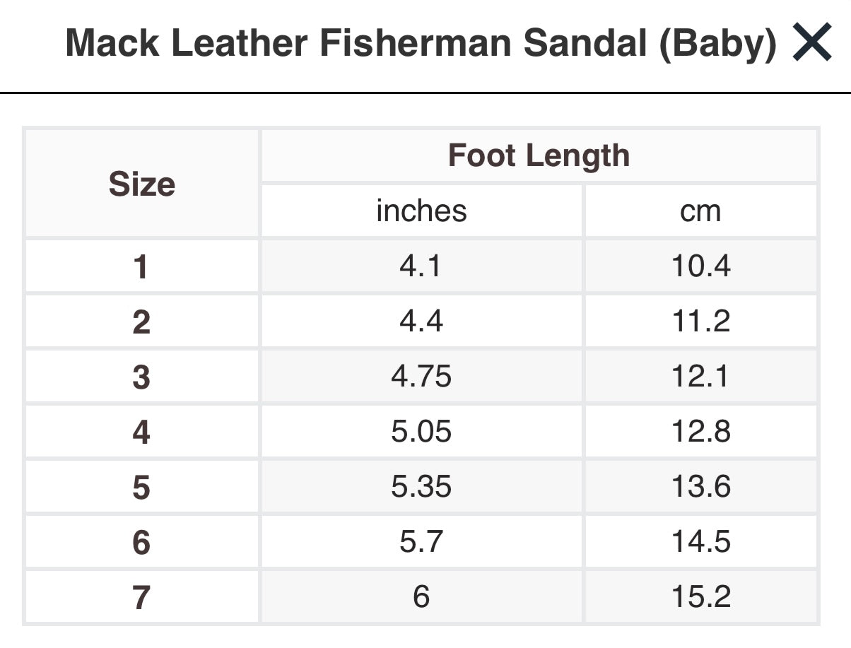 Mack Leather Fisherman Baby Boy Girl Sandal - White