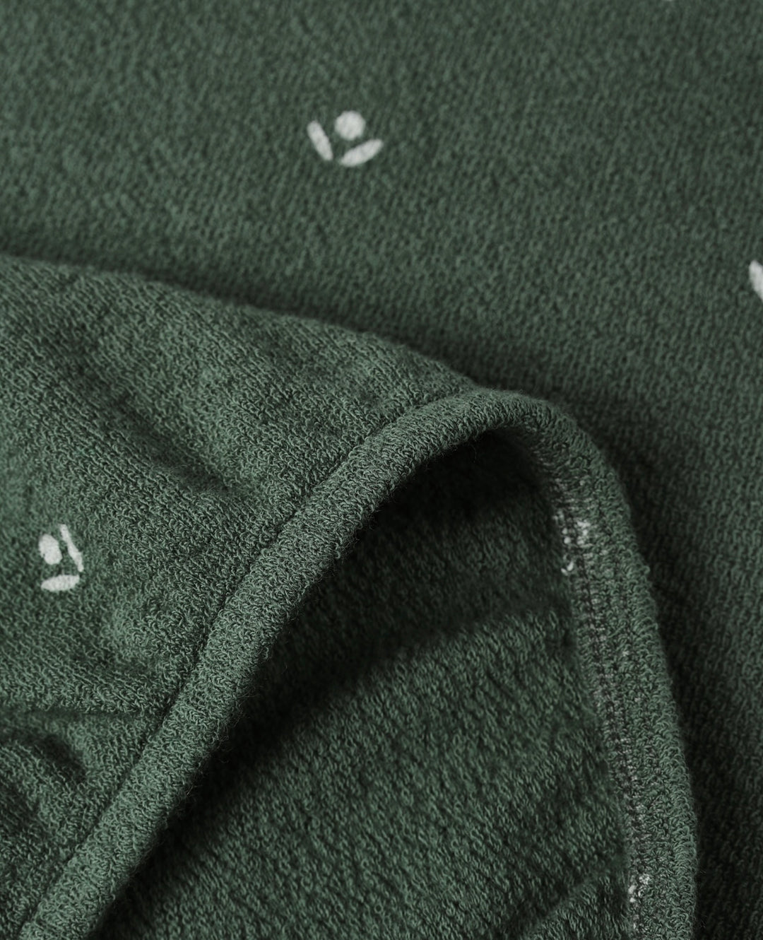 Girls Sponge Knit Set | Evergreen Ditsy