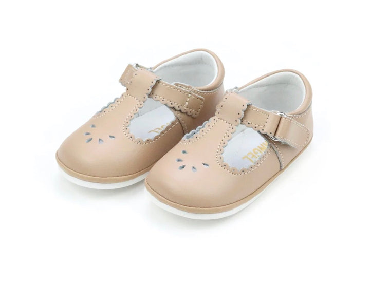 Dottie Scalloped Perforated Mary Jane - Latte
