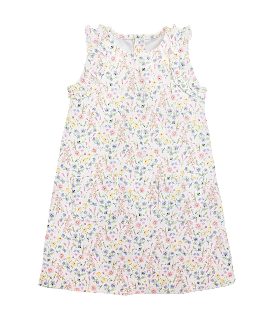 Spring Blush Dress w/ Ruffles & Pockets
