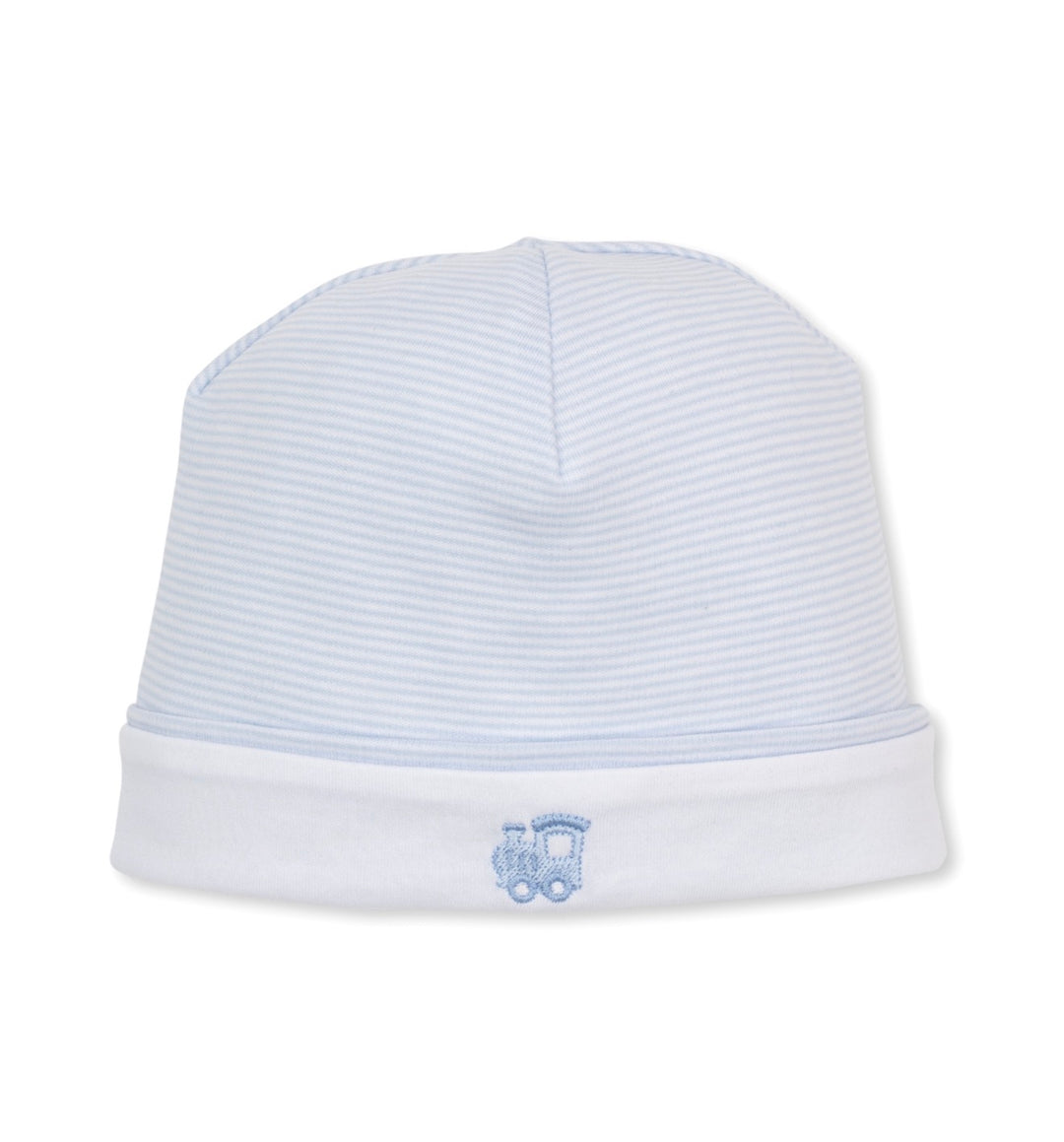 Boys Hat | Classic Treasures Light Blue Trains