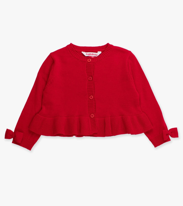 Red Sweater Knit Peplum
