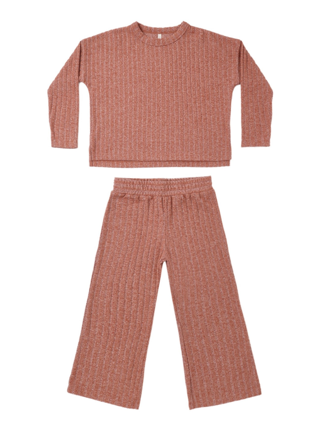 Cozy Rib Knit Set | Ruby
