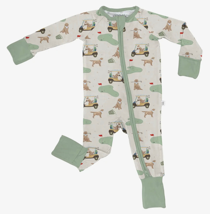 Barks & Birdies Convertible Zip Pjs