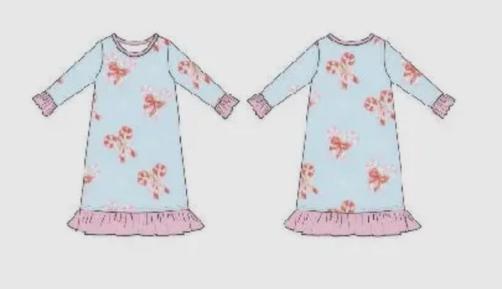 Candy Cane Bamboo Bows Gown